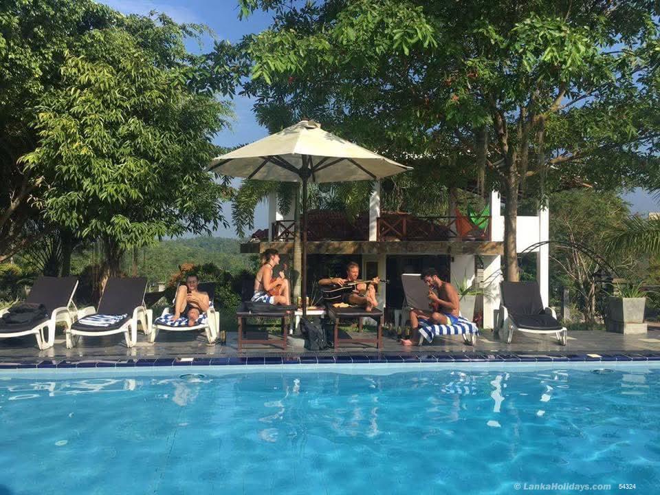 Pool with Guests